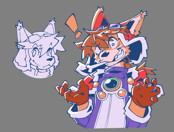 Fanart of Red from Solatorobo